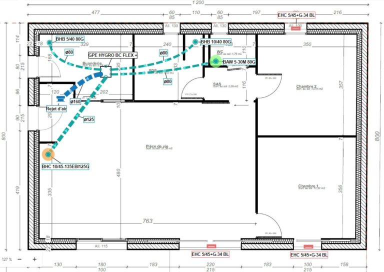 promevent plan CVC contrôle ventilation