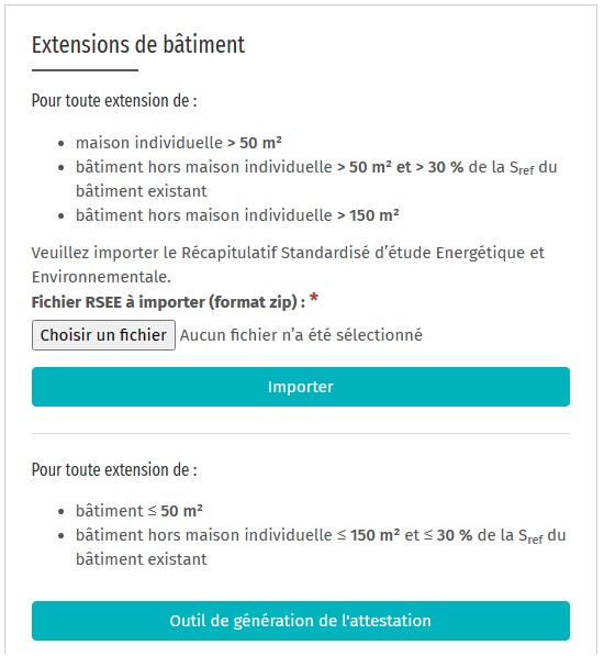 RE2020 attestation bbio extension